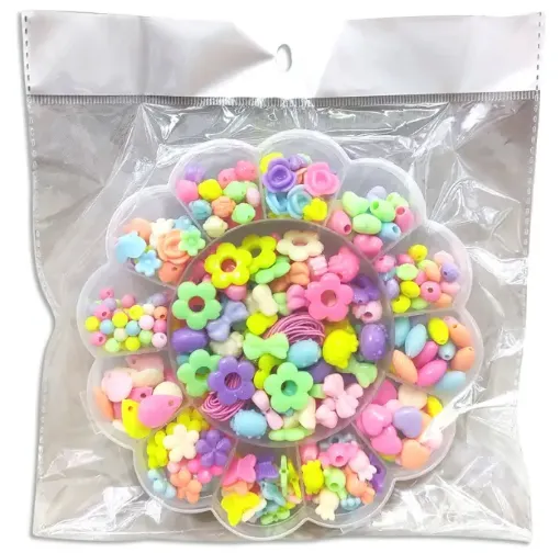 set bijou para armar pulseras collares organizador 15x15cms 0
