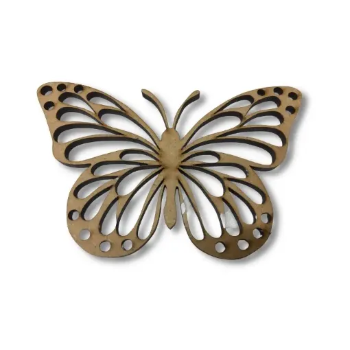 calado mdf corte laser modelo mariposa 15x9cms nro 01 0