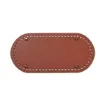 base fondo cuero ecologico para bolso cartera crochet 25x12cms por unidad color marron siena 4