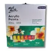 set 18 acrilicos pomo 12ml premium signature mont marte pintura acrilica colores basicos 0