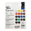 set 18 acrilicos pomo 12ml premium signature mont marte pintura acrilica colores basicos 2