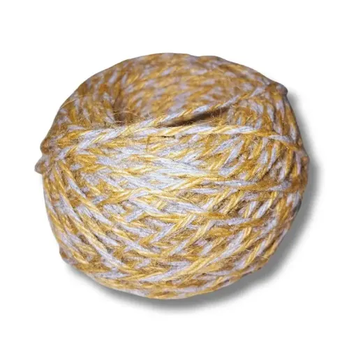 hilo jute combinado ovillo x50mts color celeste 0
