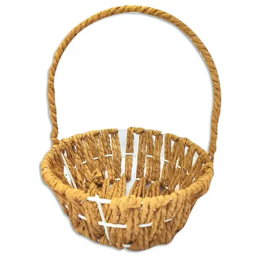 canasto cesto cuerda circular asa medida 14 5x14 5x17cms variedad colores 0