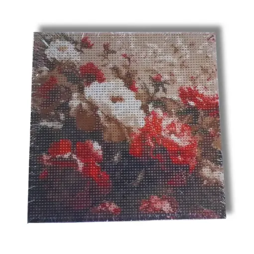 pintura diamantes 5d bastidor cuadrado 20x20cms motivo blossom 0