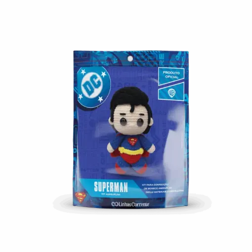 kit crochet para hacer amigurumis linhas corrente modelo dc superman 0