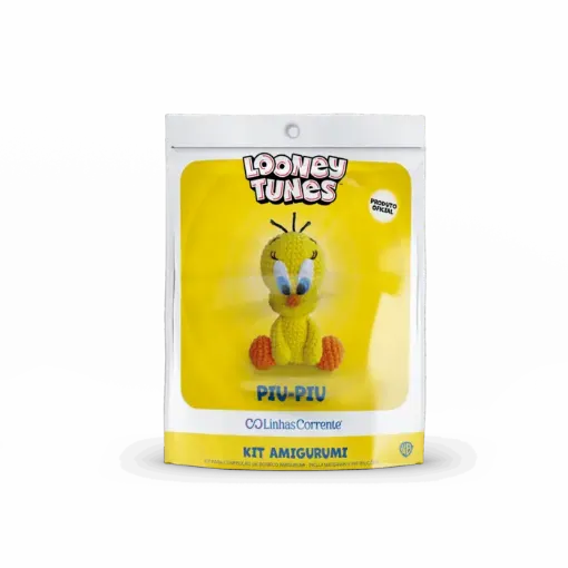kit crochet para hacer amigurumis linhas corrente modelo looney tunes piolin 0