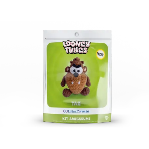 kit crochet para hacer amigurumis linhas corrente modelo looney tunes demonio tazmania 0