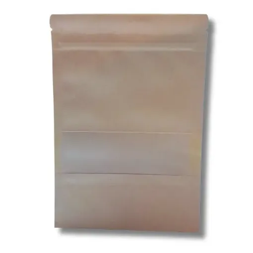 bolsa aluminio cierre hermetico zip kraft 14x20x8cms por 12 unidades 0