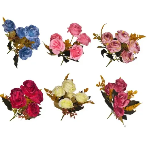 ramo flores artificiales 30cms varios colores 0