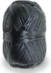 trapillo poliester simil eco cuero metalizado t shirt yarn crochet ovillo 100grs color negro 0