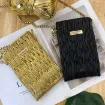 trapillo poliester simil eco cuero metalizado t shirt yarn crochet ovillo 100grs color negro 1