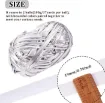 trapillo poliester simil eco cuero metalizado t shirt yarn crochet ovillo 100grs color plateado 2