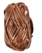 trapillo poliester simil eco cuero metalizado t shirt yarn crochet ovillo 100grs color marron cobre 0