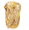 trapillo poliester simil eco cuero metalizado t shirt yarn crochet ovillo 100grs color bronce 0