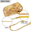 trapillo poliester simil eco cuero metalizado t shirt yarn crochet ovillo 100grs color bronce 1