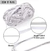 trapillo poliester simil eco cuero metalizado t shirt yarn crochet ovillo 100grs color plata oscuro 1