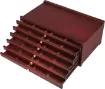 cajonera caja almacenaje para arte madera haya europea meeden 6 cajones color nogal oscuro 0