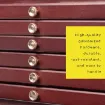 cajonera caja almacenaje para arte madera haya europea meeden 6 cajones color nogal oscuro 5