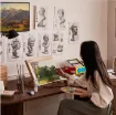 atril soporte para libro tablet dibujo sketch madera haya regulable meeden 36x47x3 5cms nogal 8