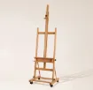 caballete atril pie profesional madera haya inclinable meeden ruedas 60x59x190 370cms 5