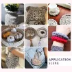trapillo poliester simil eco cuero metalizado t shirt yarn crochet ovillo 100grs color plata claro 4