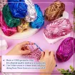 trapillo poliester simil eco cuero metalizado t shirt yarn crochet ovillo 100grs color bronce 4