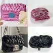 trapillo poliester simil eco cuero metalizado t shirt yarn ovillo 100grs aprox variedad colores 3