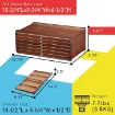 cajonera caja almacenaje para arte madera haya europea meeden 6 cajones color nogal 1