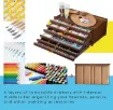 cajonera caja almacenaje para arte madera haya europea meeden 6 cajones color nogal 2