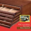 cajonera caja almacenaje para arte madera haya europea meeden 6 cajones color nogal 3