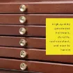 cajonera caja almacenaje para arte madera haya europea meeden 6 cajones color nogal 5