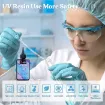 resina uv transparente baja viscosidad uv low viscosity clear hard uv resin lets resin x100grs set x3 1