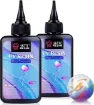 resina uv transparente alta viscosidad uv high viscosity clear hard uv resin lets resin 100grs set x2 0