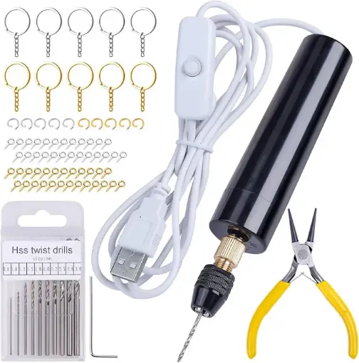 taladro mini portatil para resina epoxi inalambrico lets resin carga usb pinza accesorios 0