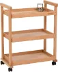 carrito rodante profesional para suministros arte madera maciza haya meeden 3 cajones 0