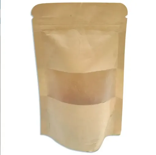bolsa aluminio cierre hermetico zip kraft 10x15x6cms por 12 unidades 0