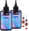 resina uv transparente alta viscosidad uv high viscosity clear hard uv resin lets resin 100grs set x2 3