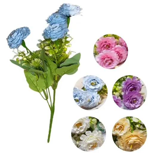 ramo flores artificiales 35cms varios colores 0