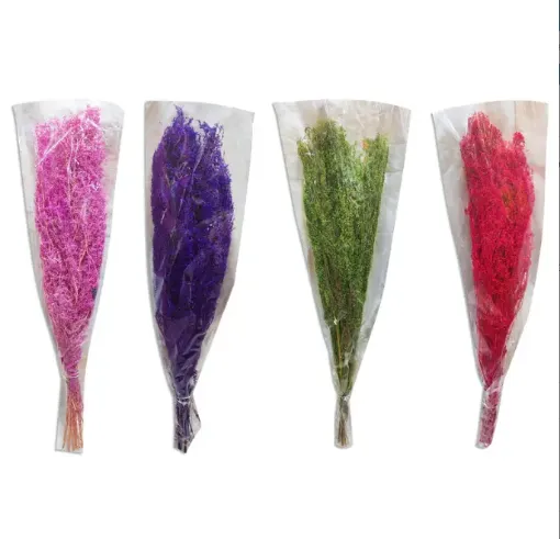 ramo flores secas silvestres paico 60cms variedad colores 0