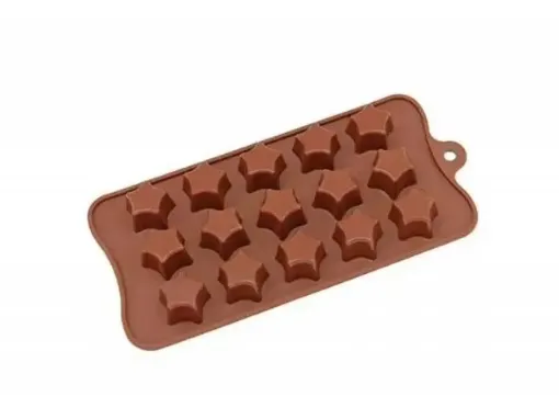 molde silicona para jabones reposteria 11x21cms motivo estrellas x15 0