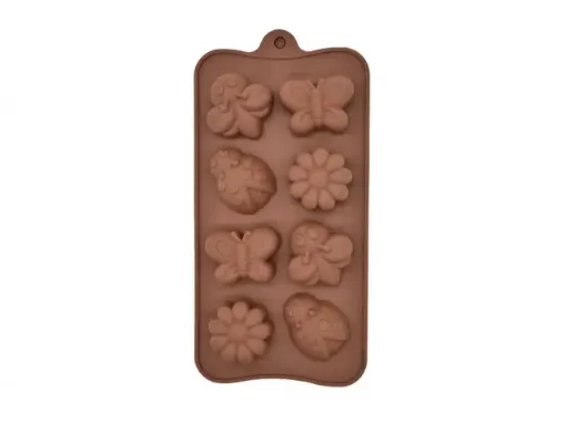 molde silicona para jabones reposteria 11x21cms motivo jardin x8 0