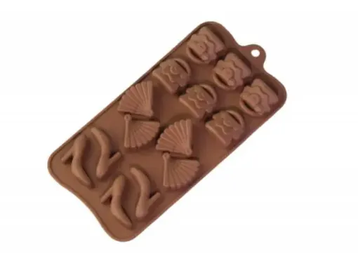 molde silicona para jabones reposteria 11x21cms motivo dama x14 0