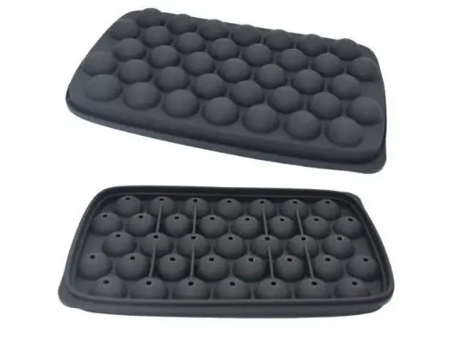 molde silicona para jabones reposteria motivo mini esferas x37 medida 21x13x2cms 0