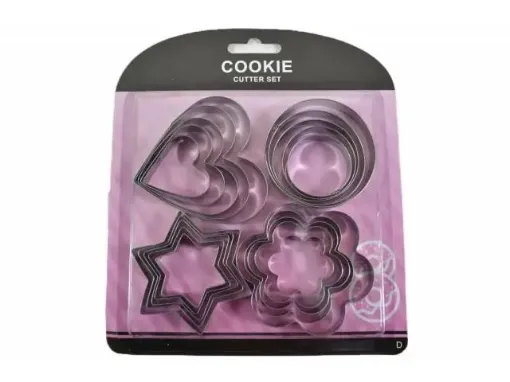 set 20 cortantes moldes metalicos para galletitas masas x20 formas medidas diferentes 0
