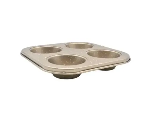 molde metalico amtiadherente para cupcakes x4 18x18x3cms 0