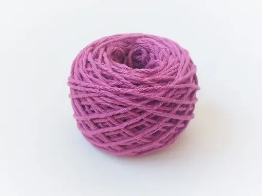 hilo para macrame 100 algodon 2mms 6 cabos ovillo 50mts color rosa viejo 0
