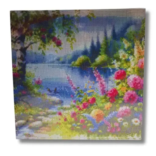 pintura diamantes 5d bastidor cuadrado 30x30cms motivo summer 0
