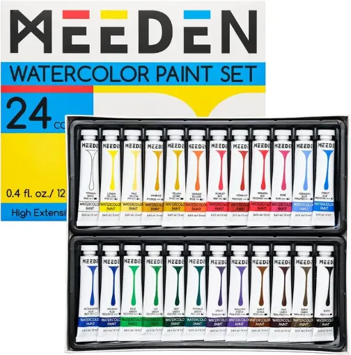 set 24 acuarelas premium pomo 12ml watercolor paint meeden 0