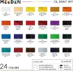 set 24 oleos premium pomo 22ml studio oil paints meeden 1