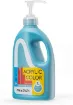 pintura acrilica versatil multiuso meeden envase dispensador 1lt color azul turquesa blue 0